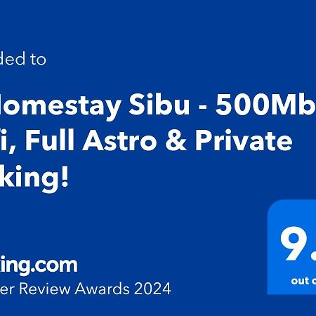 H Homestay Sibu - 1000Mbps 1Gbps Wifi, Astro & Auto Gate Parking Semi Detached House! Eksteriør bilde